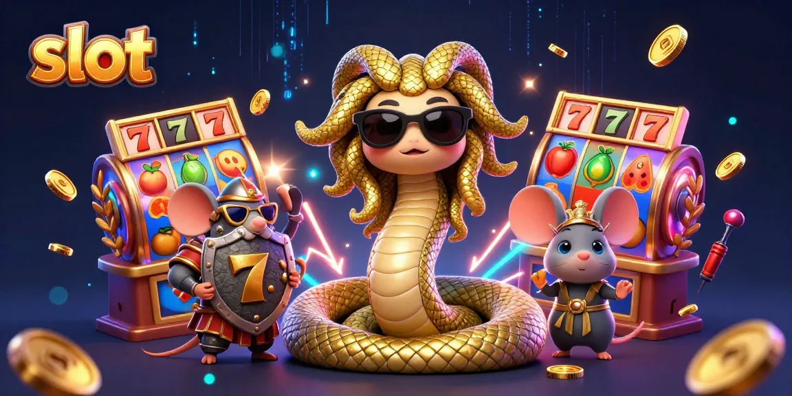 Spin the slot reels and win big with colorful 3D illustrations of luck and skill.
