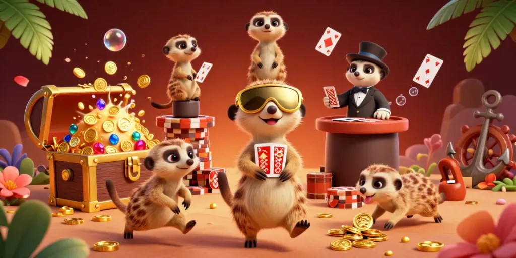 Experience thrilling action at 8xbet with meerkats running the ultimate casino operation.