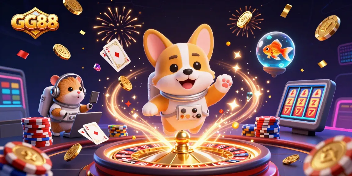 Play thrilling games at GG88's dynamic online casino with vibrant visuals and engaging elements.