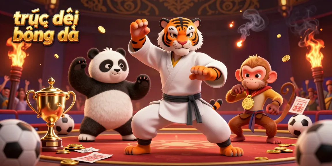 Watch trực tiếp bóng đá with exciting sports atmosphere and winning moments in this colorful illustration.
