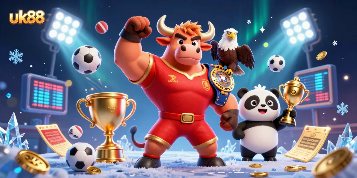 Experience thrilling wins at uk88 with charming characters celebrating victories in a vibrant casino atmosphere.