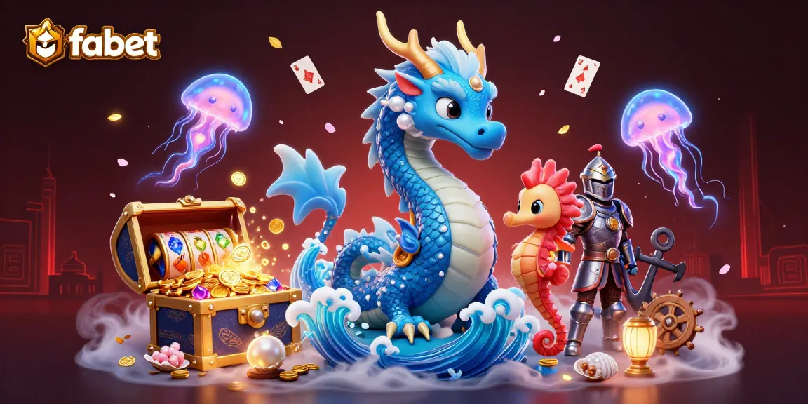 Play exciting games at fabet’s online casino featuring a colorful underwater scene with engaging characters.
