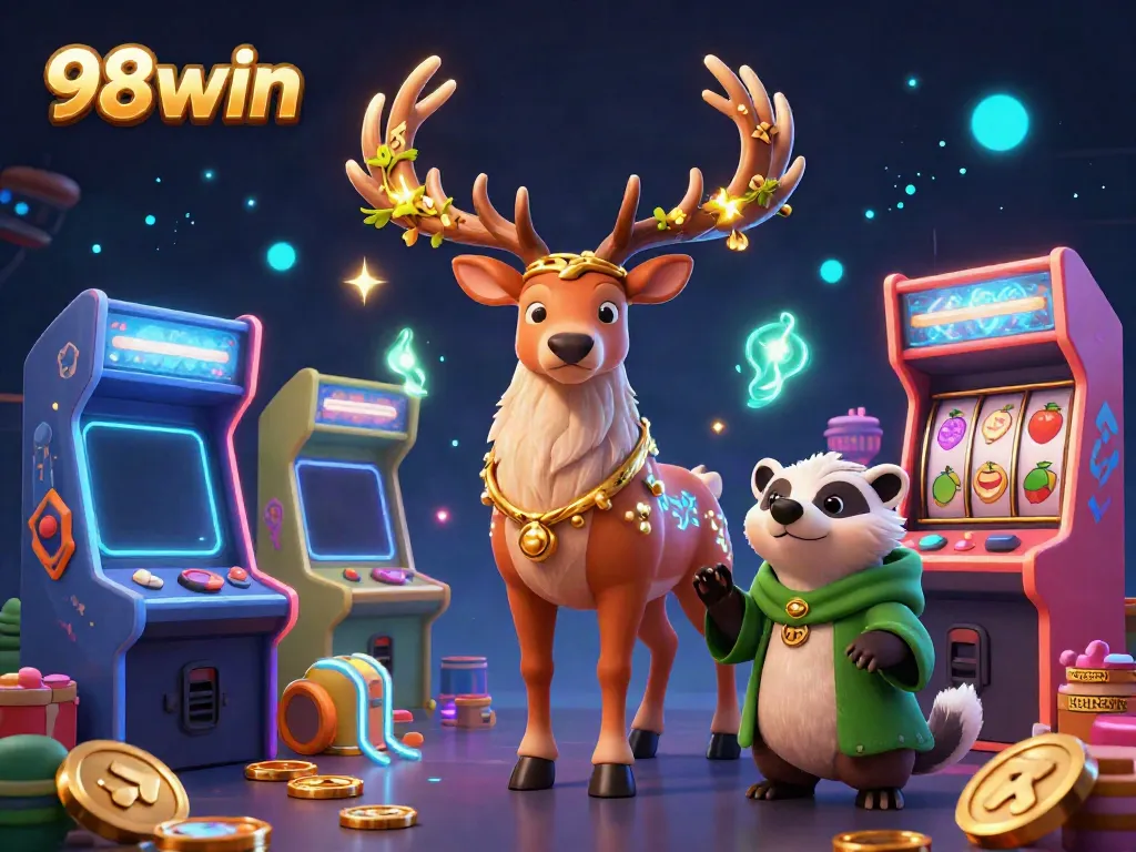 Play the slots and experience the magic of 98win's colorful 3D gaming world.