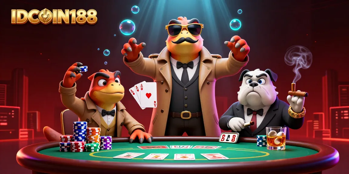 Engage with IDCOIN188 as cartoon raptors charm their way into a VIP casino.