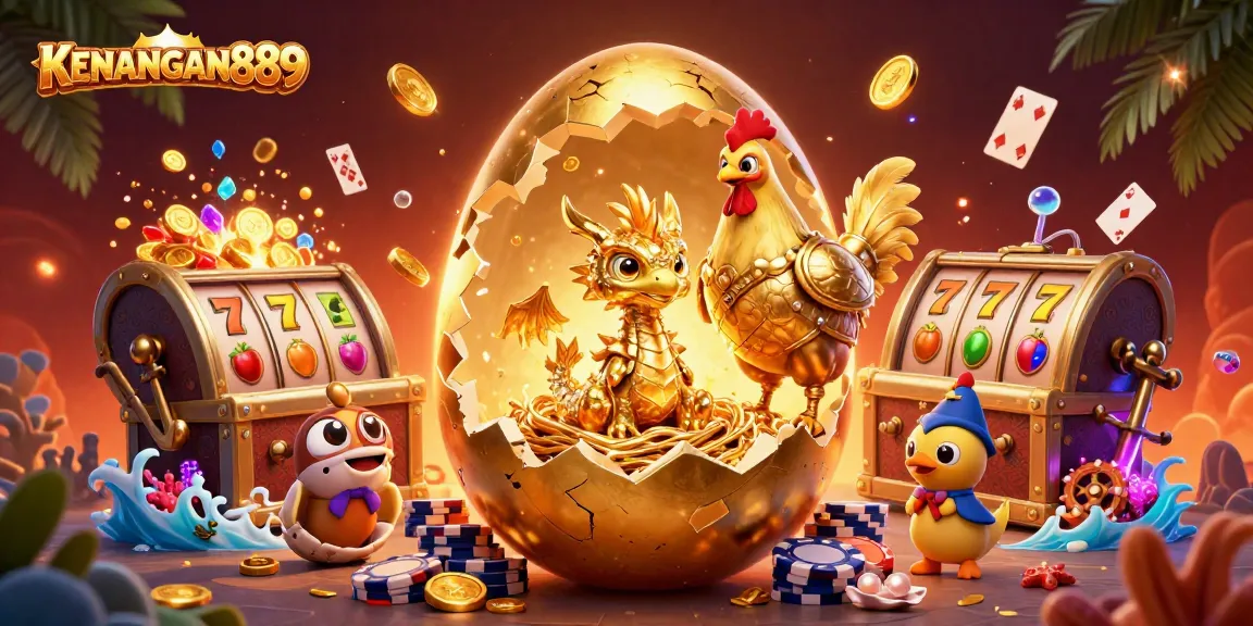 Experience KENANGAN889's thrilling slot excitement with a vibrant 3D dragon scene.