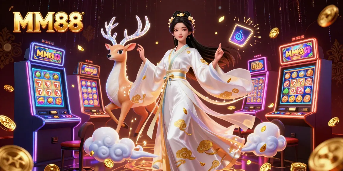 Experience exciting gaming action at MM88 with vibrant 3D slot machines and enchanting characters.