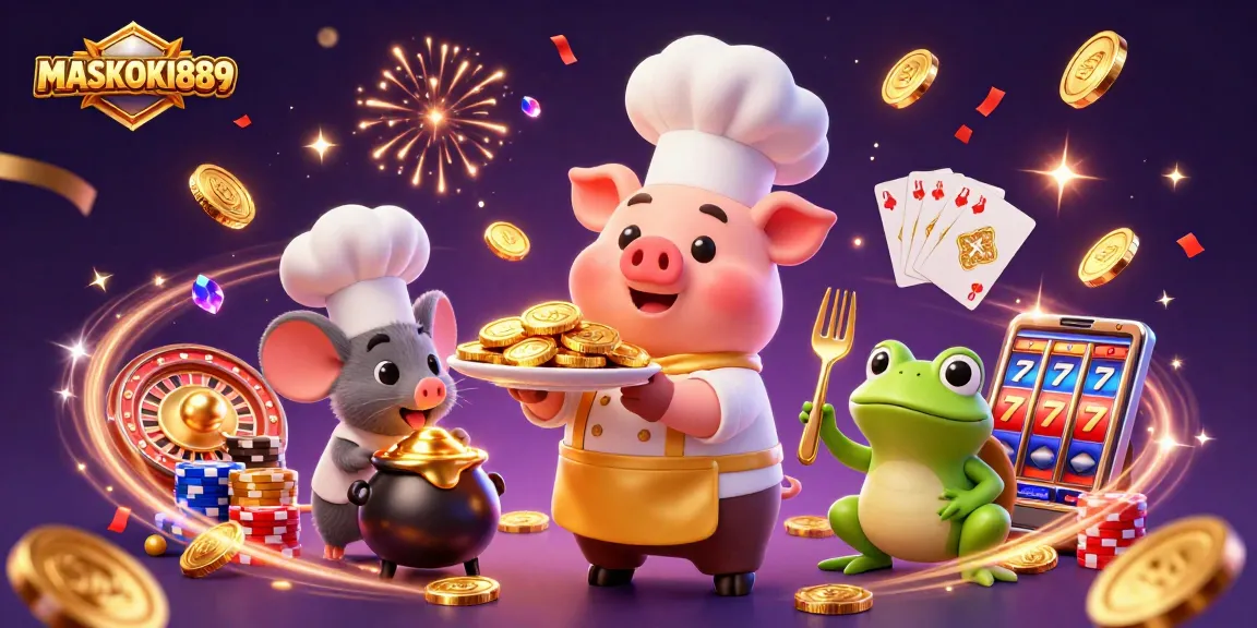Maskoki889 engages players with gourmet gold coins, luxurious gameplay, and thrilling casino elements.