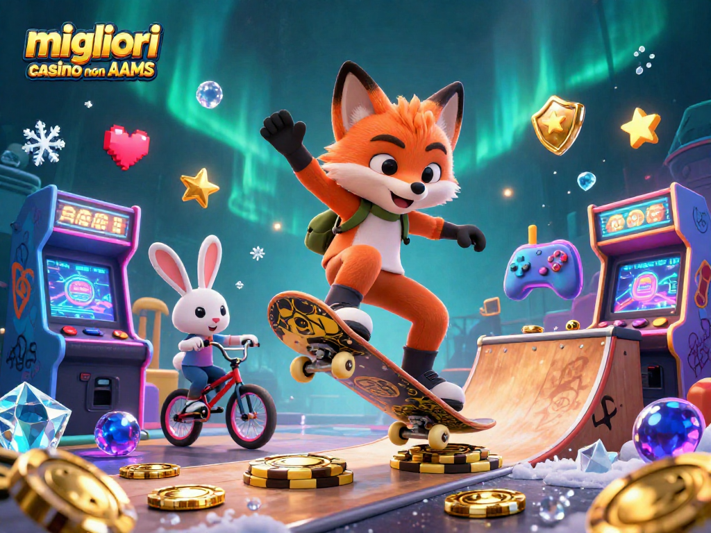 gioca ai migliori casino non AAMS in un'eccitante atmosfera di gioco d'azzardo con simboli e colori vivaci