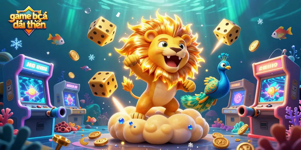Engage in the game bắn cá đổi thưởng with a vibrant underwater adventure, featuring colorful fish cannons and cosmic elements.