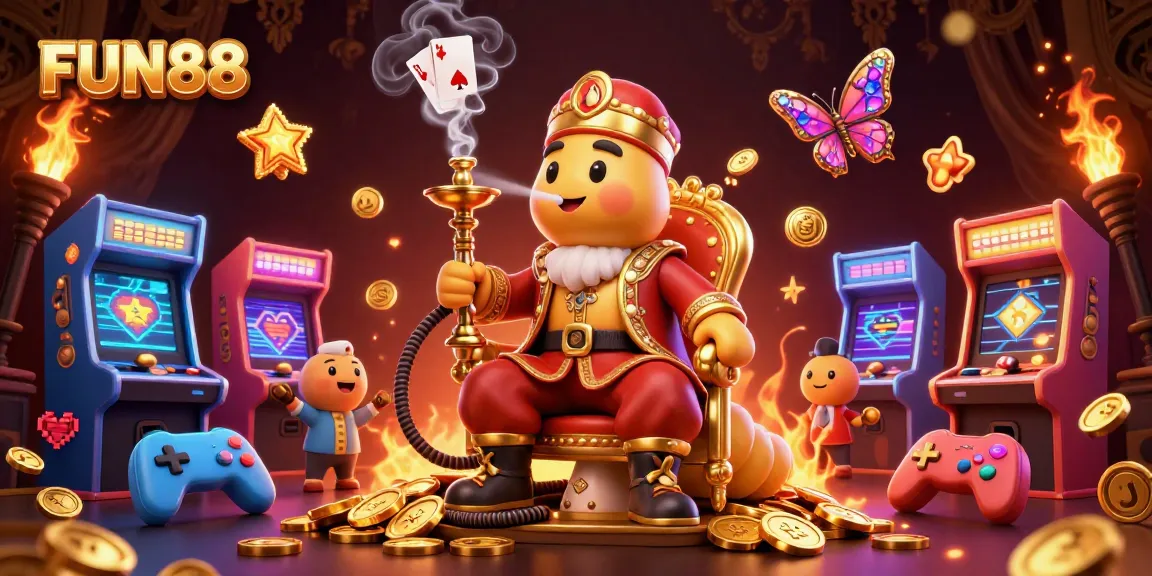 Enjoy thrilling fun at FUN88's vibrant gaming scene filled with excitement and gold.