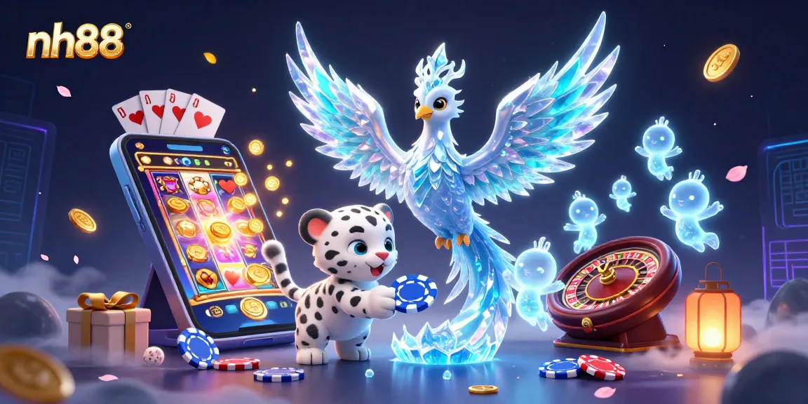 Play exciting slot games and experience the thrilling essence of nh88’s vibrant casino atmosphere in 3D.