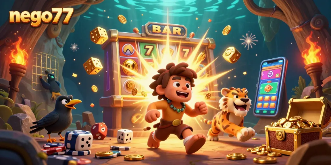 Players explore the winning excitement at nego77's vibrant slot gaming paradise filled with jackpots and bonuses.