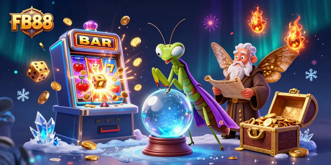 Experience thrilling winnings with FB88's magical casino adventure featuring vibrant games and coins.