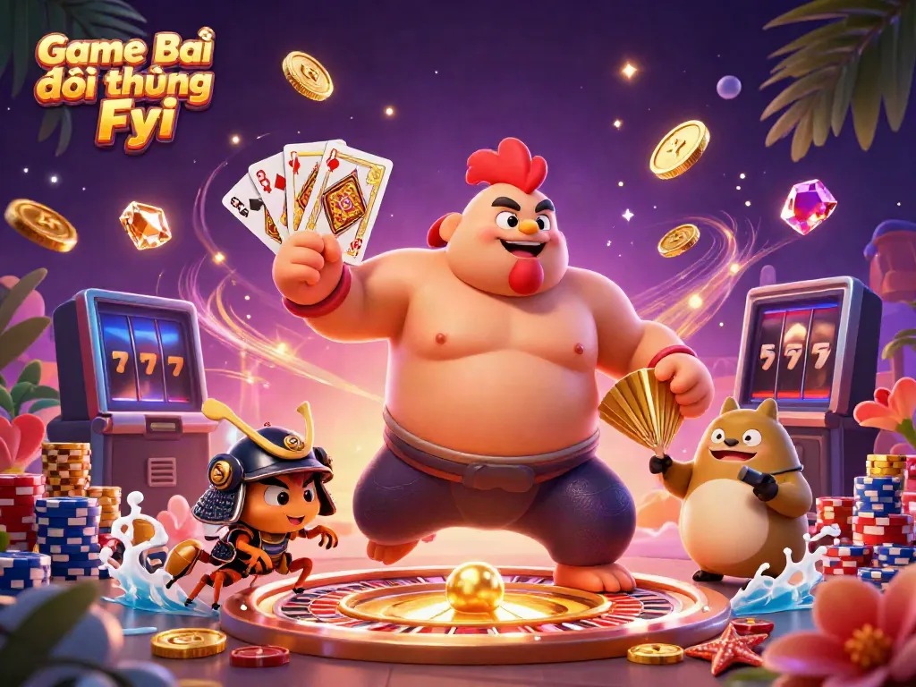 Experience the excitement with Game Bài Đổi Thưởng Fyi in this vibrant casino scene.