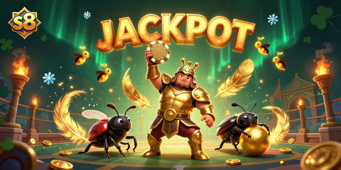Experience the thrill of winning at S8 with vibrant gaming elements and dynamic characters.