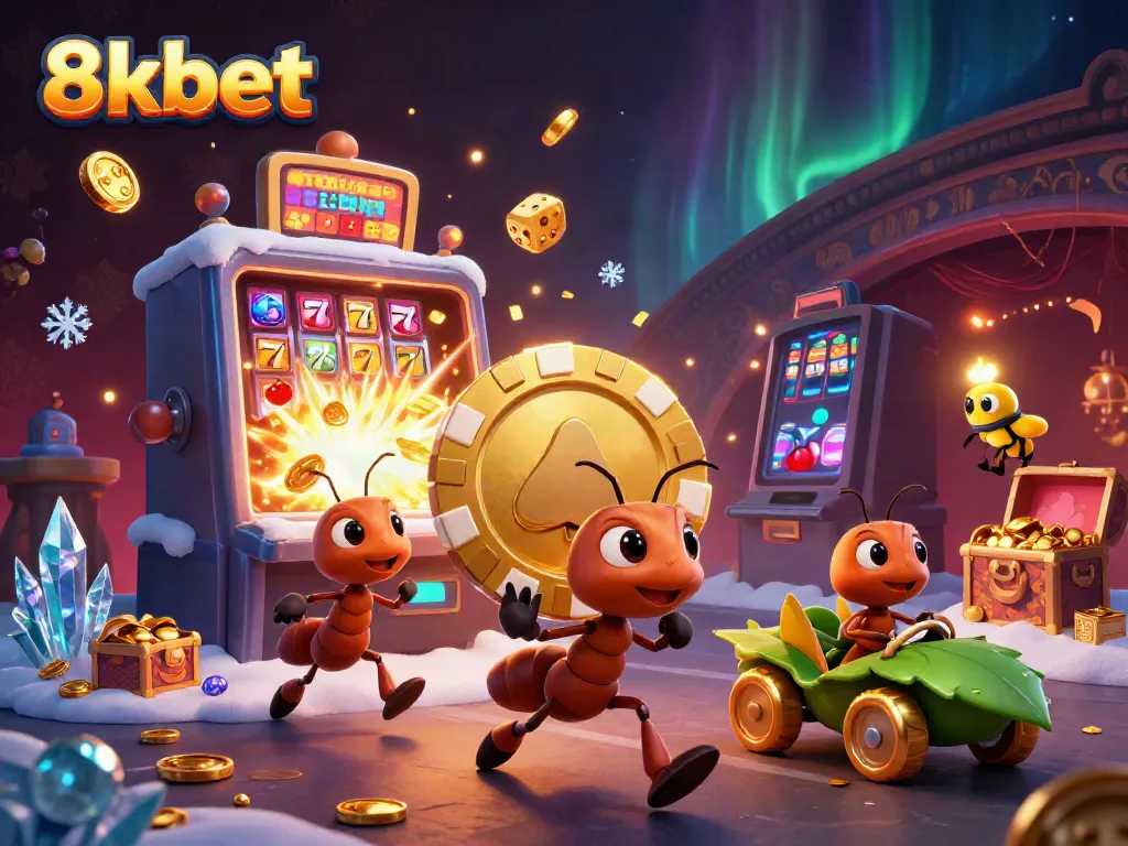 Experience the thrill of 8xbet with a heist-themed online casino illustration.