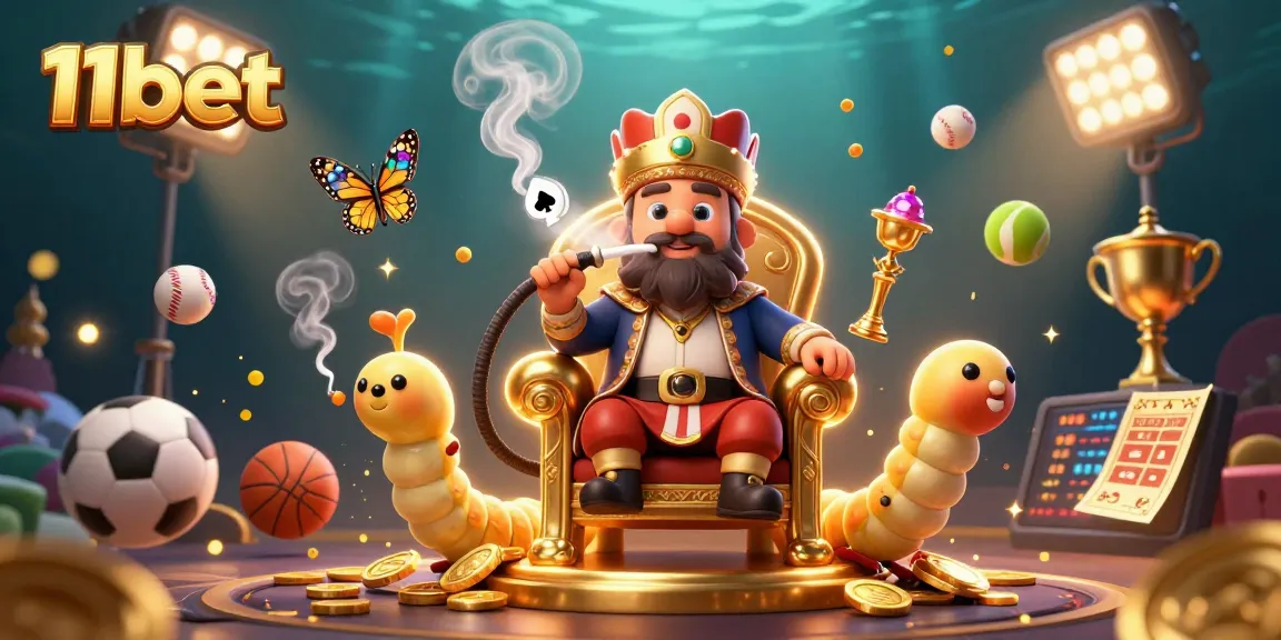 Experience thrilling sports betting excitement with 11bet’s vibrant casino illustration.