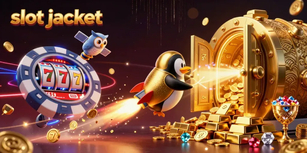 Experience thrilling spins and massive wins with slot jackpot games in this vibrant casino scene.
