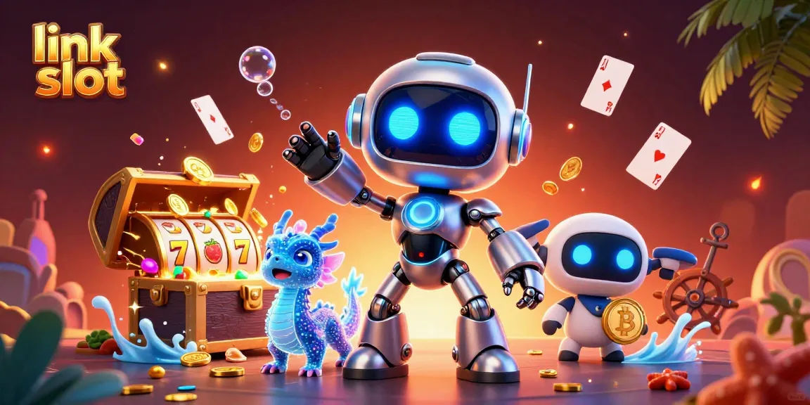 Permainan link slot yang menarik dengan karakter futuristik dan simbol jackpot yang memikat