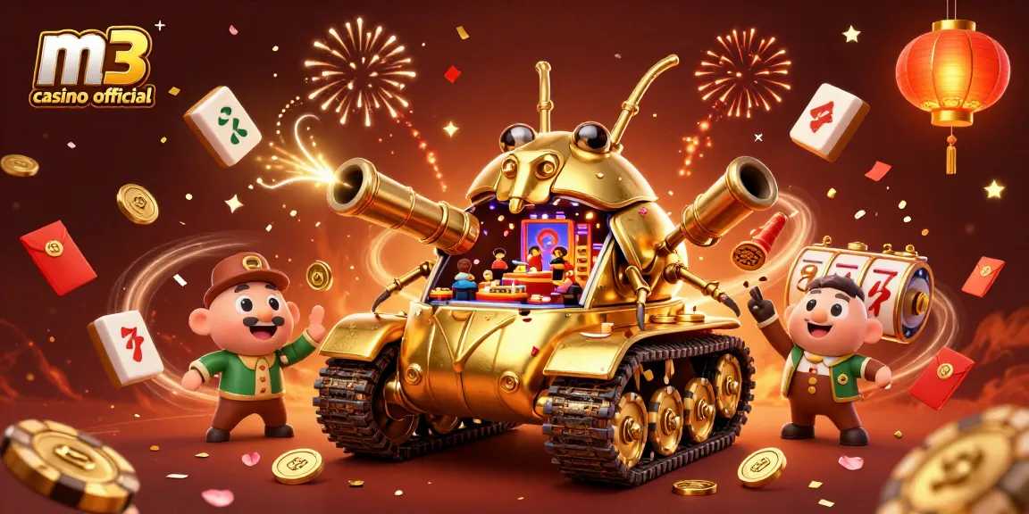 Experience excitement at m3 casino official with vibrant slots, confetti, and captivating 3D games.