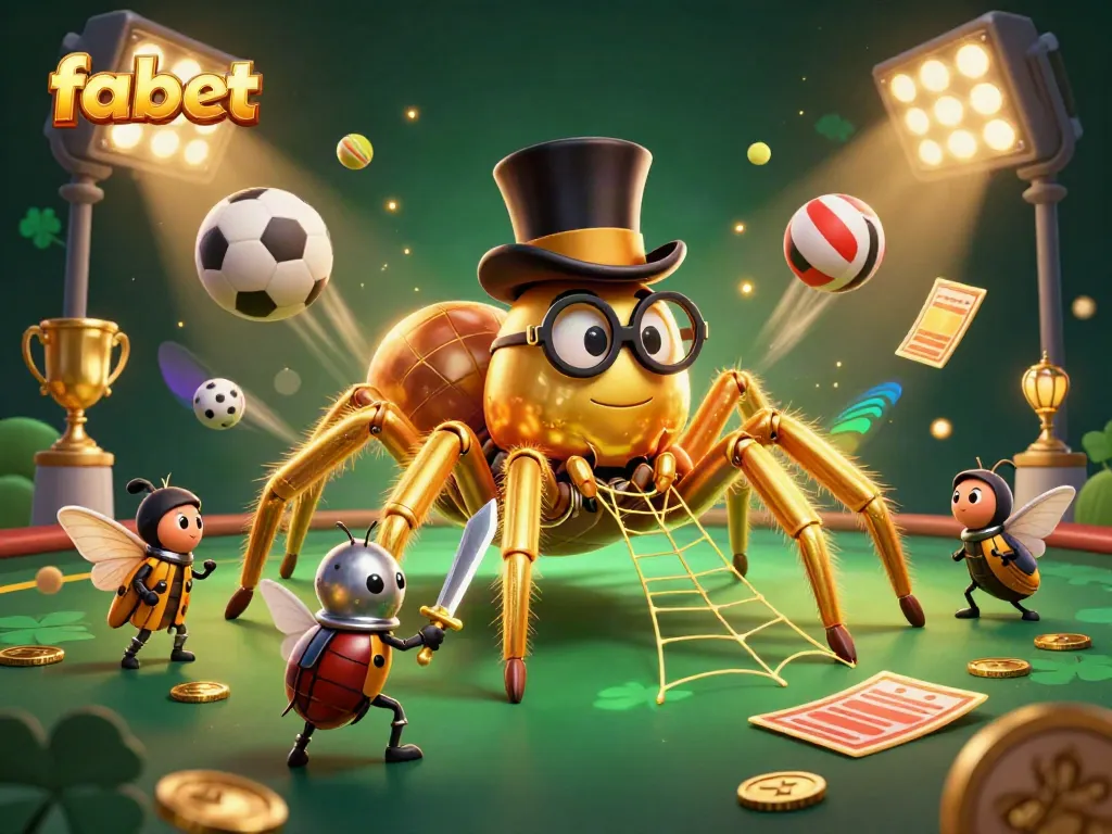 Experience fabet's thrilling casino adventure with the golden tarantula and cheerful butterflies.