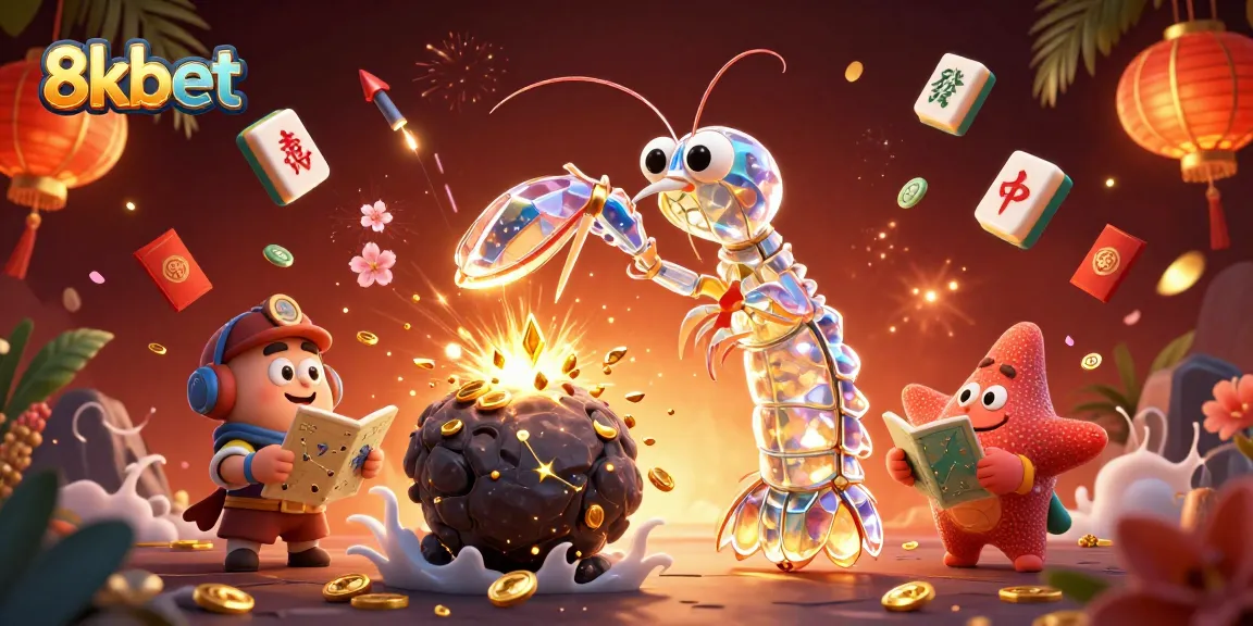 Experience the excitement of gaming at 8kbet with dynamic 3D illustrations of casino action.