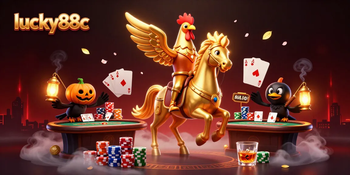 Experience thrilling gaming with lucky88c in a vibrant casino filled with poker tables and chips.