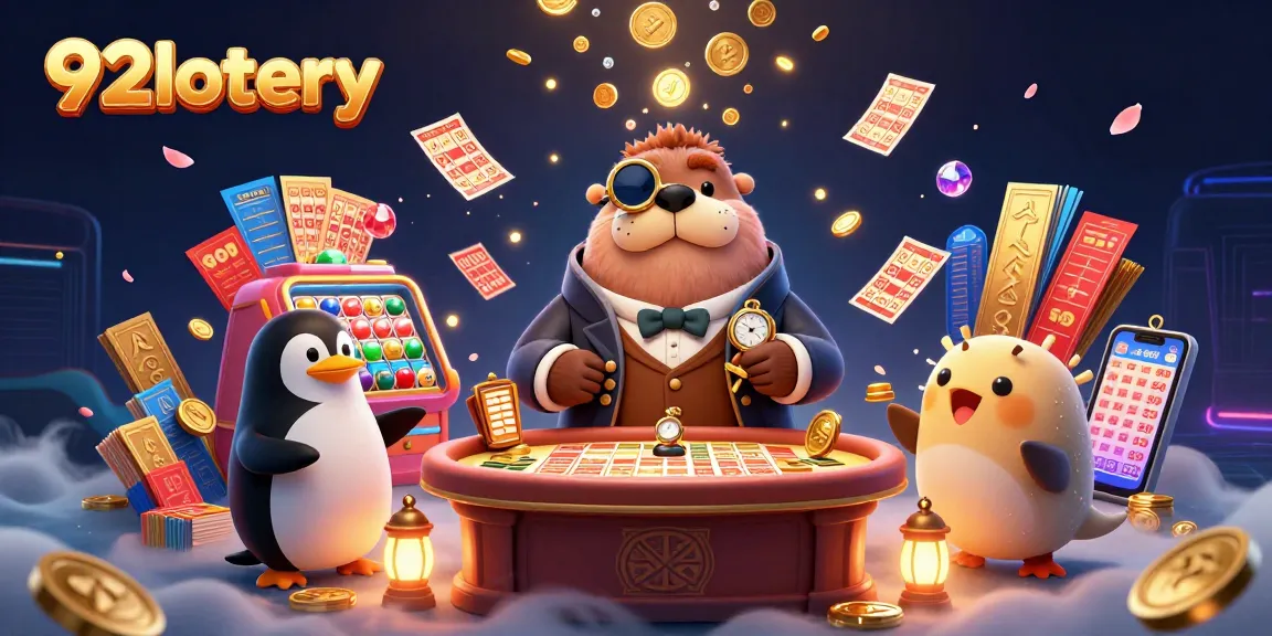 Experience the excitement of 92lottery with winning lottery games and dynamic colorful scenes.