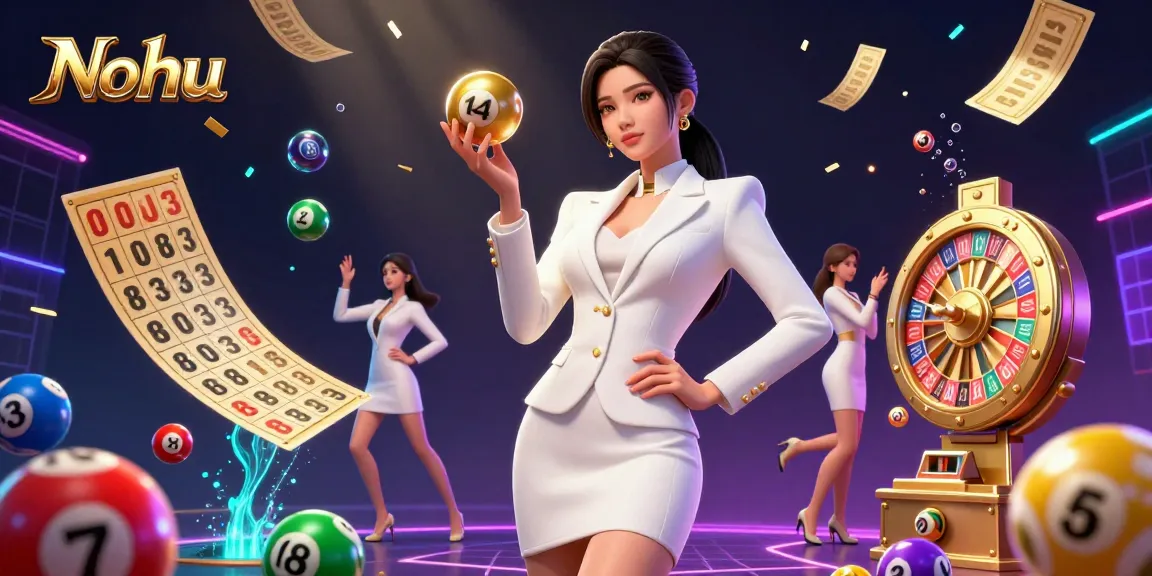 Nohu provides a vibrant gambling atmosphere with dynamic lottery balls and engaging casino elements.