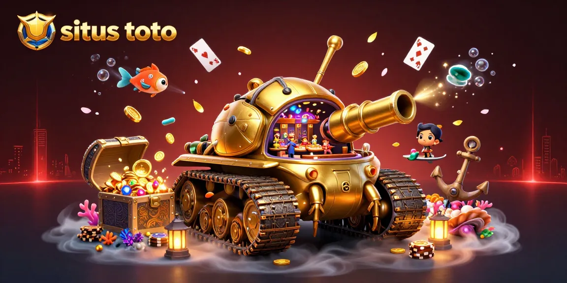 Experience the excitement of situs toto with a golden beetle tank casino bursting with treasures.