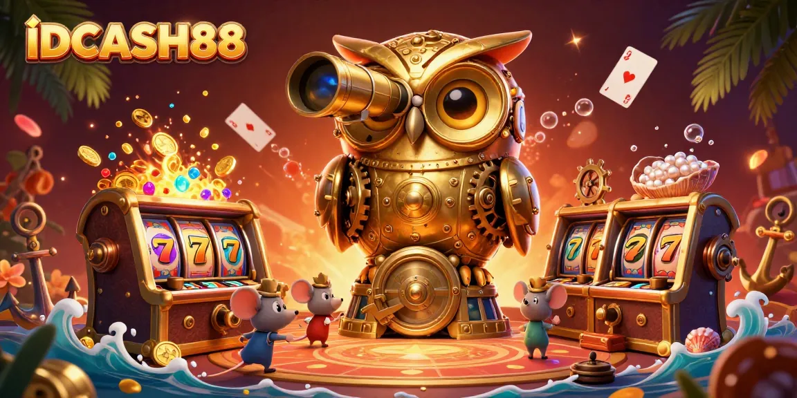 Engage with IDCASH88 and explore rich slot games featuring golden owl, energetic slots, and treasure.