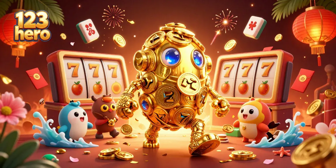 Experience thrilling gaming moments with 123hero's vibrant casino adventure featuring rich 3D graphics.