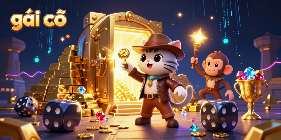 Discover golden treasures in a bustling gambling scene with gái gọi elements.