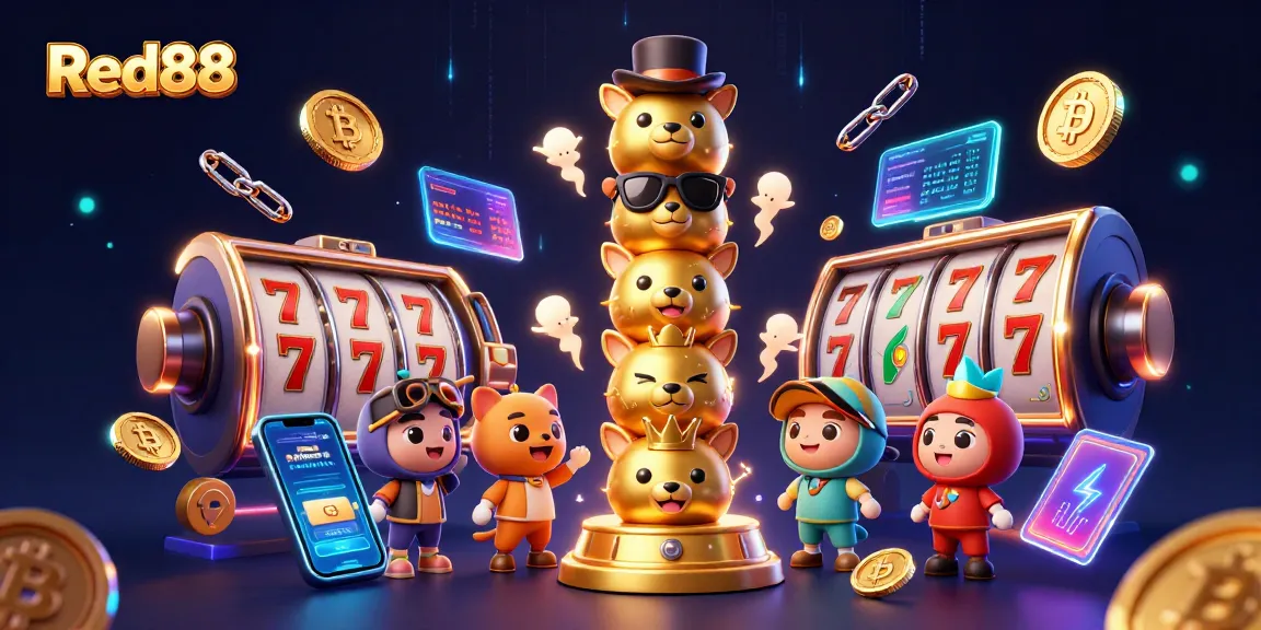 Experience thrilling games at Red88 with a vibrant casino scene showcasing animated elements.