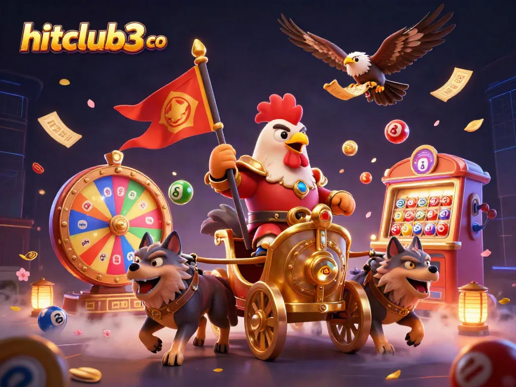 Experience the thrill at hitclub3 co with dynamic casino elements and vibrant characters in an exciting scene.