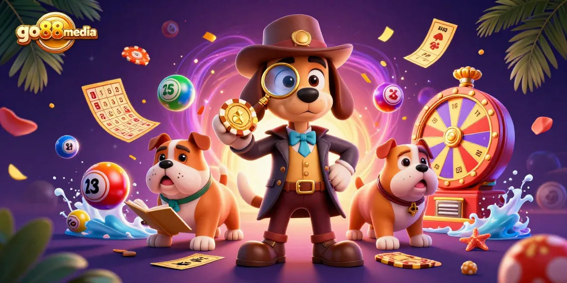 Join the go88media adventure as our detective duo solves casino mysteries among vibrant game elements.