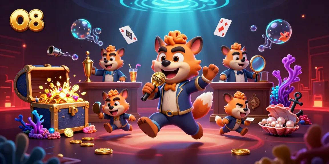 Experience the thrill of O8 casino with dynamic hyenas and underwater treasures.