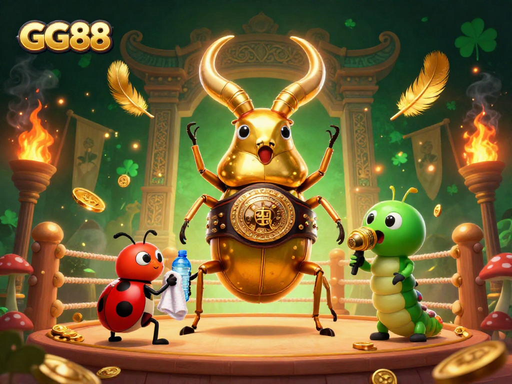 Engage with GG88 in an exhilarating gambling showdown featuring vibrant casino elements and dynamic characters.