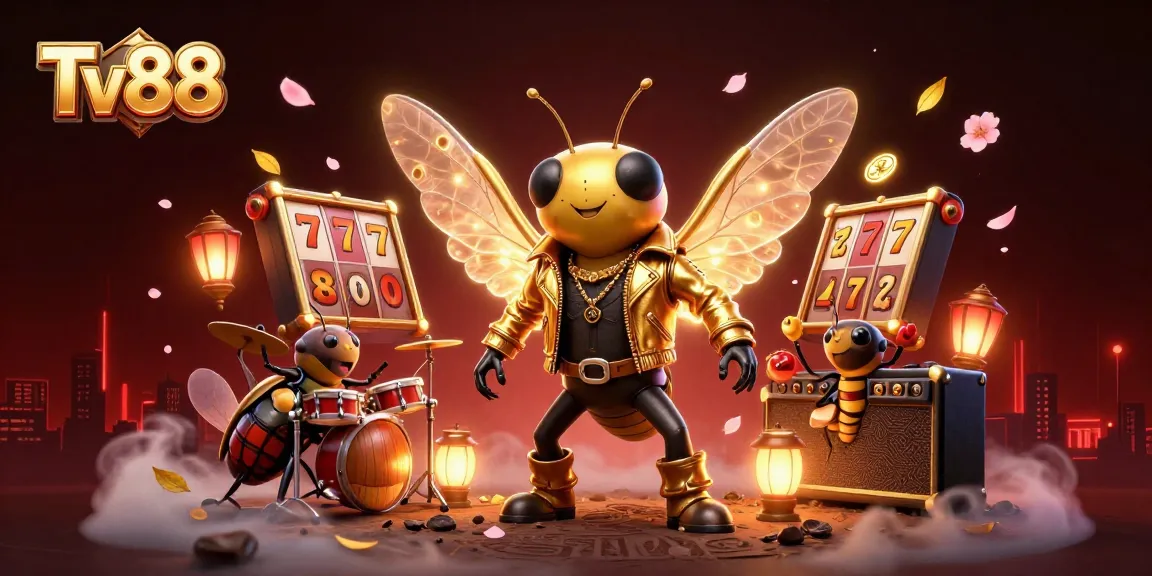 Engage with Tv88's immersive slot experience featuring a vibrant casino scene.