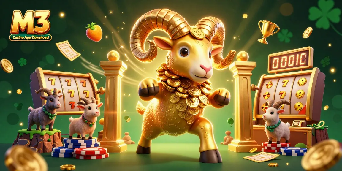 Play thrilling games with M3 Casino App Download featuring golden ram and dynamic gaming elements.