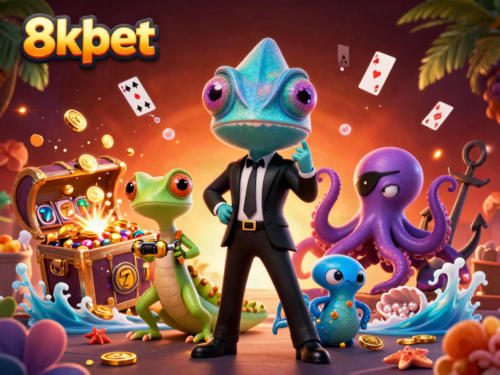 Experience thrilling wins at 8xbet with a vibrant casino adventure featuring dynamic characters and exciting game elements.