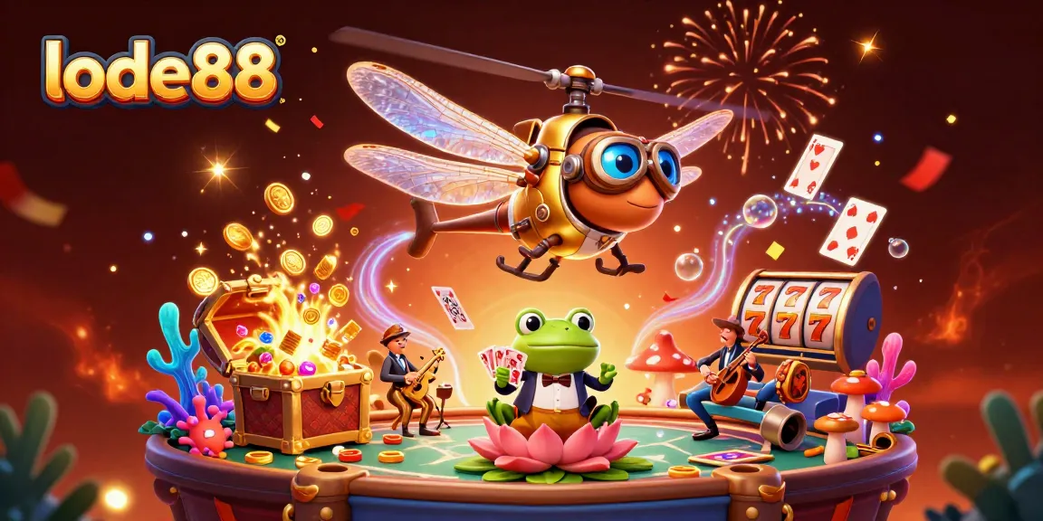 Experience the thrilling lode88 action with a dynamic 3D casino scene filled with energy.