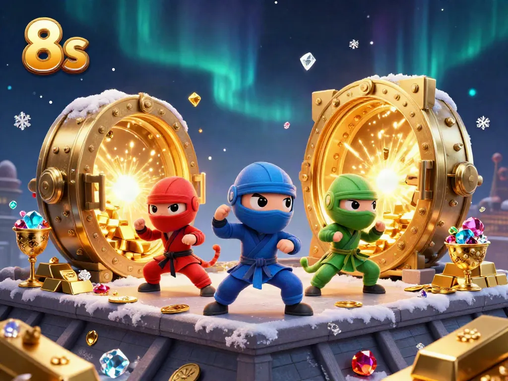Experience thrilling moments with the 8s chameleon team unleashing excitement amidst a treasure-filled casino.