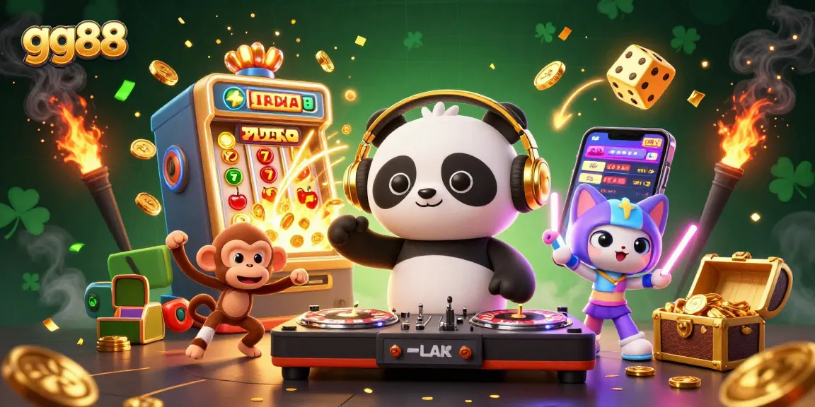 Experience the excitement of gg88's casino games with vibrant visuals and winning jackpots.