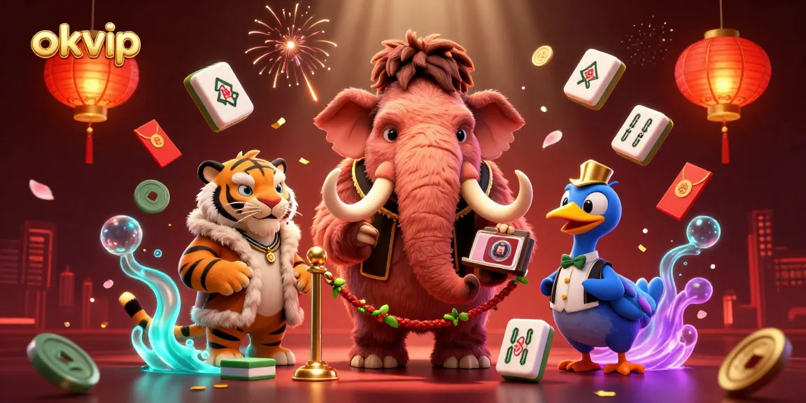 Experience fun gaming with okvip at a bustling casino entrance featuring colorful characters and vibrant decor.