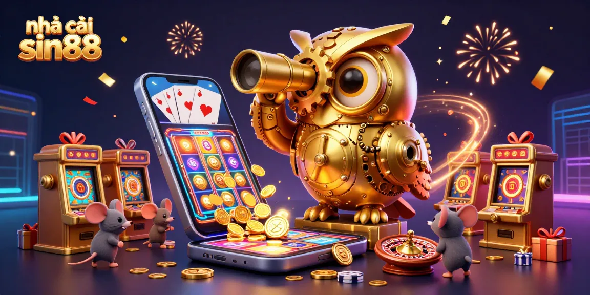 Engage with nhà cái sin88 as tiny patrons enjoy slots surrounded by dynamic casino elements.