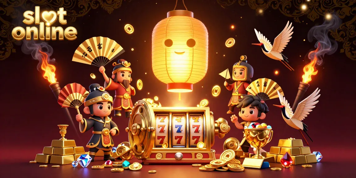 Engage with thrilling slot online games among glowing lantern spirits and treasure elements.