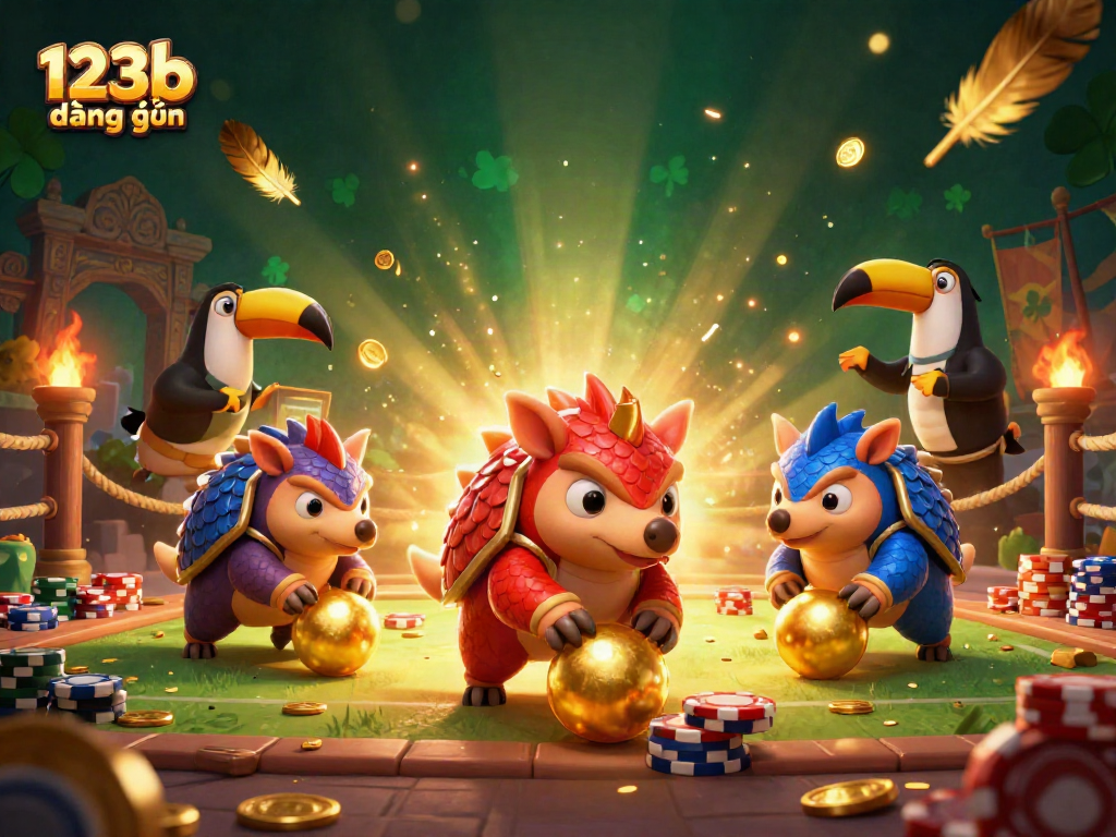 Experience thrilling moments with 123b đăng nhập as rival pangolins roll through poker chips in a vibrant casino