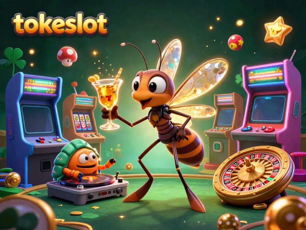 Engage with the vibrant casino theme of tokeslot through dynamic characters and gaming elements.