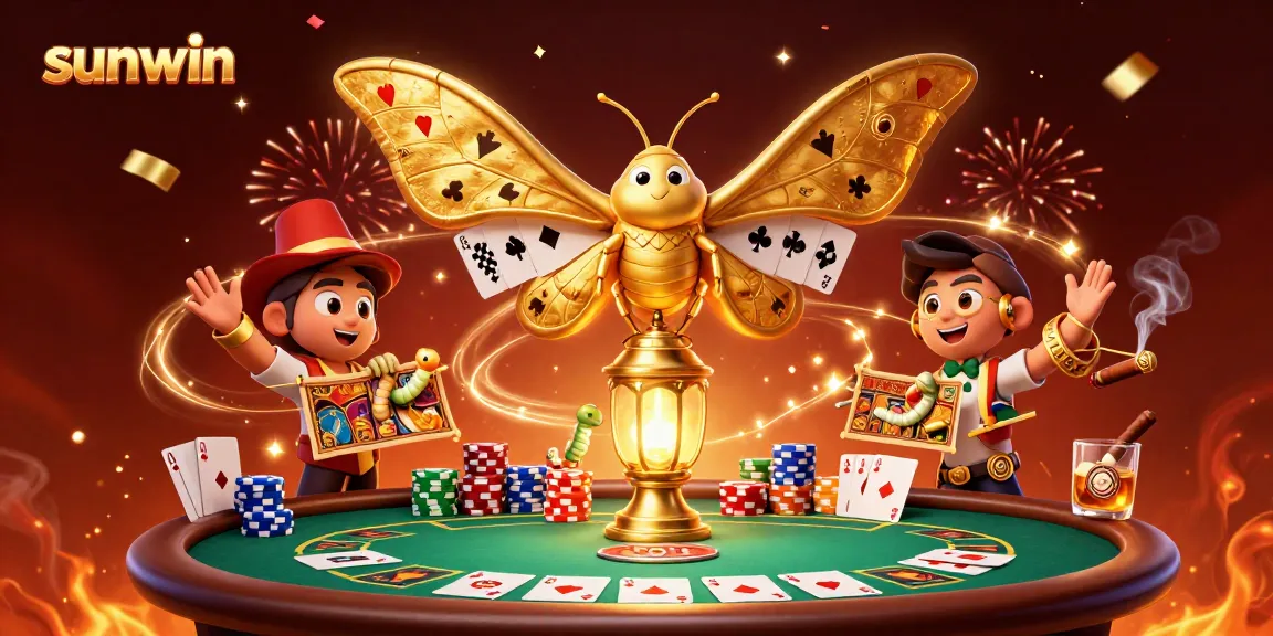 Experience winning gameplay at sunwin with dynamic casino action and vibrant illustration